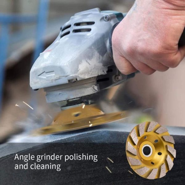 100mm Concrete Stone Diamond Grinding And Polishing Blades Ceramic Grinder Machine Fan Shape Grinding Wheel, Specification: A Level Coarse Tooth - Image 6