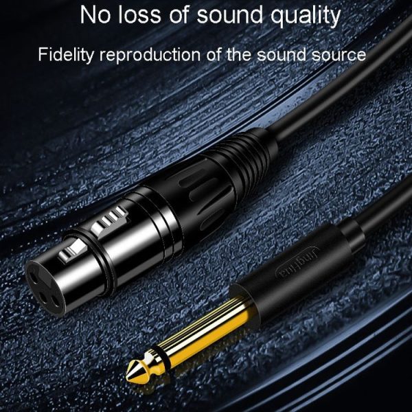 JINGHUA 6.5 Male To Female XLR Audio Cable 6.35 Three Core Balanced Microphone Mixer, Size: 1.5m (Black) - Image 10