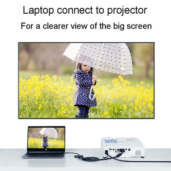 JINGHUA Z321 Multifunctional HUB Docking Station Converter, Interface: Type-C To HDMI+VGA - Image 9