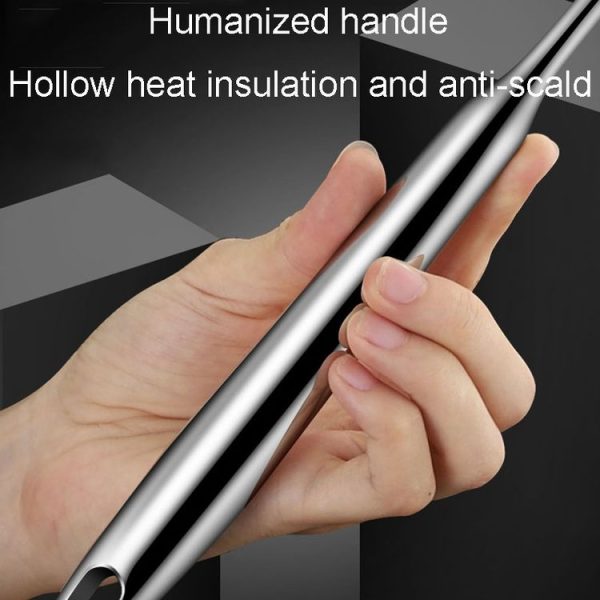 Kacheeg 304 Stainless Steel Soymilk Spoon Kitchen Oil Filter Ladle, Size: 8 x 25cm - Image 3