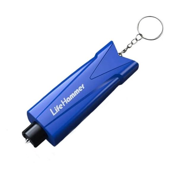 Multifunctional Vehicle Safety Hammer Emergency Window Breaker (Blue)