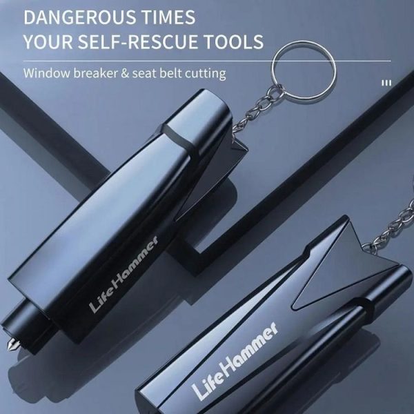 Multifunctional Vehicle Safety Hammer Emergency Window Breaker (Blue) - Image 10
