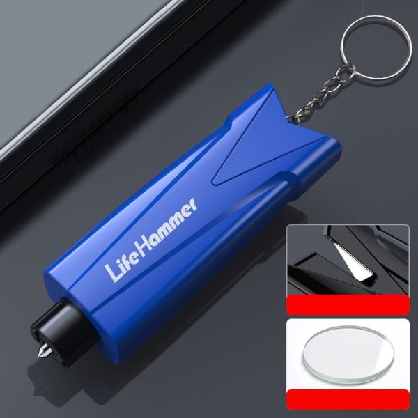 Multifunctional Vehicle Safety Hammer Emergency Window Breaker (Blue) - Image 2