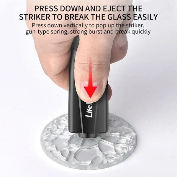 Multifunctional Vehicle Safety Hammer Emergency Window Breaker (Blue) - Image 4