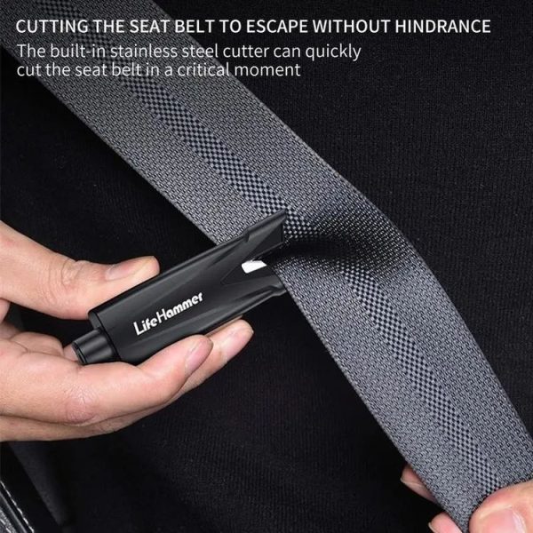 Multifunctional Vehicle Safety Hammer Emergency Window Breaker (Blue) - Image 6