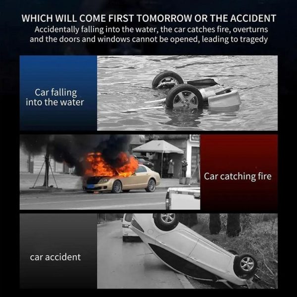 Multifunctional Vehicle Safety Hammer Emergency Window Breaker (Blue) - Image 8
