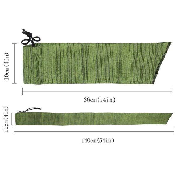 Outdoor Hunting Knit Dust Cover Storage Bag, Size: 140cm Black - Image 3