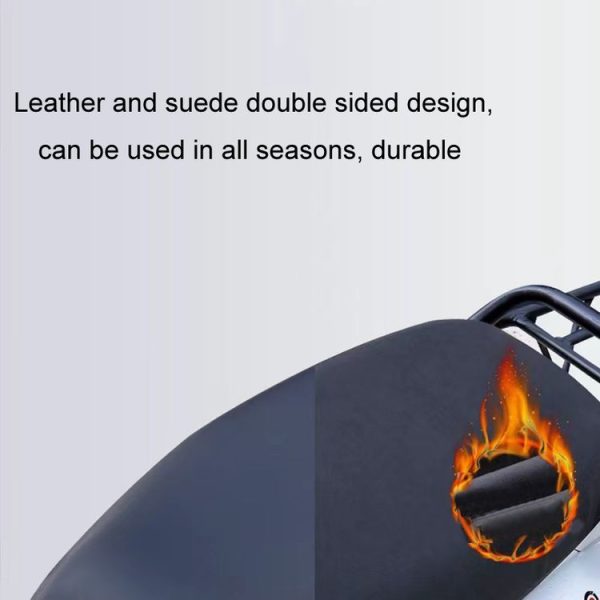 50-70cm Electric Vehicle Double-sided Thickened Scratch-resistant Plus Velvet Warm Seat Cushion - Image 6