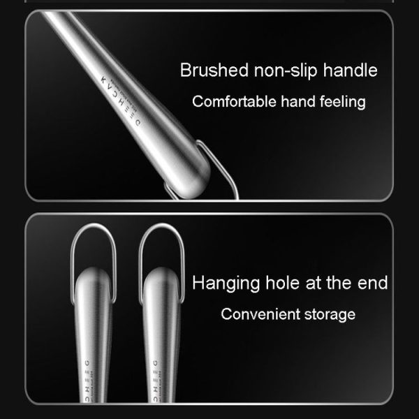 Kacheeg 304 Stainless Steel Pot Brush Kitchen Cleaning And Dishwashing Tools, Style: Long - Image 8