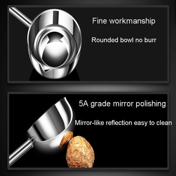 Kacheeg Stainless Steel Hot Oil Skillet Kitchen Small Oil Pouring Spoon, Style: Glossy - Image 7