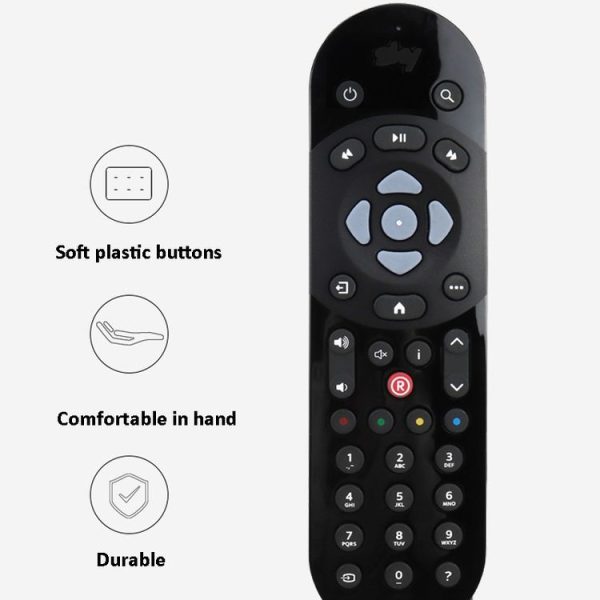 SKY Q Television English Set-top Box Infrared Remote Control (Black) - Image 4