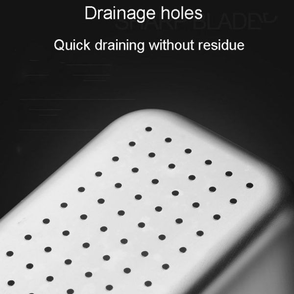 Kacheeg Food Residue Filtering And Drainage Rack For Tanks Sink Storage Trash Shelf, Style: Rectangular Silver - Image 5