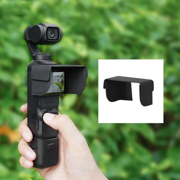 DJI Osmo Pocket 3 BRDRC Sunshade Hood Light Weight Screen Shade (Black) - Image 2