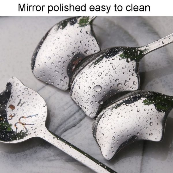 Kacheeg Stainless Steel Cats Spoon Cute Coffee Dessert Ladle Stirring Stick, Style: Smile - Image 7