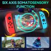 JOY-02 Gaming Left And Right Handle With RGB Lights Body Feel Bluetooth Gamepad For Switch / Switch OLED / Switch Pro / Switch Lite / Switch Joycon (Blue Red) - Image 10