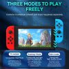 JOY-02 Gaming Left And Right Handle With RGB Lights Body Feel Bluetooth Gamepad For Switch / Switch OLED / Switch Pro / Switch Lite / Switch Joycon (Blue Red) - Image 12