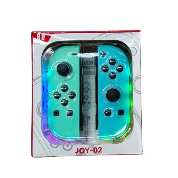 JOY-02 Gaming Left And Right Handle With RGB Lights Body Feel Bluetooth Gamepad For Switch / Switch OLED / Switch Pro / Switch Lite / Switch Joycon (Blue Red) - Image 13