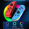 JOY-02 Gaming Left And Right Handle With RGB Lights Body Feel Bluetooth Gamepad For Switch / Switch OLED / Switch Pro / Switch Lite / Switch Joycon (Blue Red) - Image 5