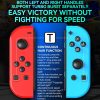 JOY-02 Gaming Left And Right Handle With RGB Lights Body Feel Bluetooth Gamepad For Switch / Switch OLED / Switch Pro / Switch Lite / Switch Joycon (Blue Red) - Image 6