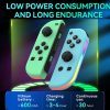 JOY-02 Gaming Left And Right Handle With RGB Lights Body Feel Bluetooth Gamepad For Switch / Switch OLED / Switch Pro / Switch Lite / Switch Joycon (Blue Red) - Image 7