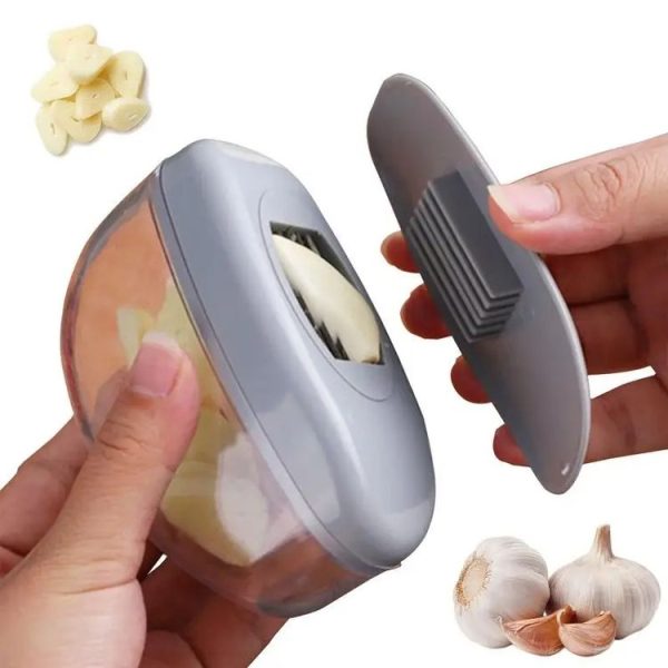 2-in-1 Manual Garlic Press Rocker Garlic Mincer Crusher - Image 2