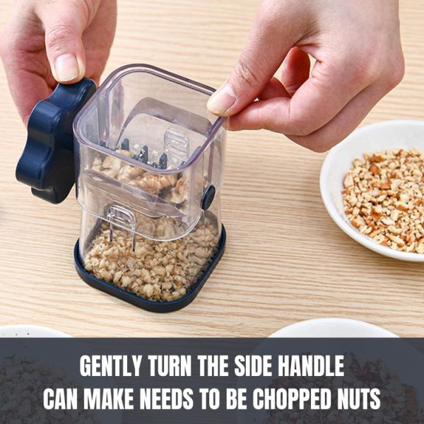 Nut Chocolate Manual Crusher Food Chopper Grinder for Making Toppings (Navy Blue) - Image 4