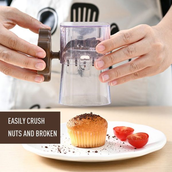 Nut Chocolate Manual Crusher Food Chopper Grinder for Making Toppings (Navy Blue) - Image 6