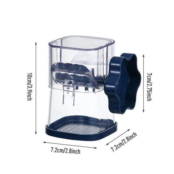 Nut Chocolate Manual Crusher Food Chopper Grinder for Making Toppings (Navy Blue) - Image 8