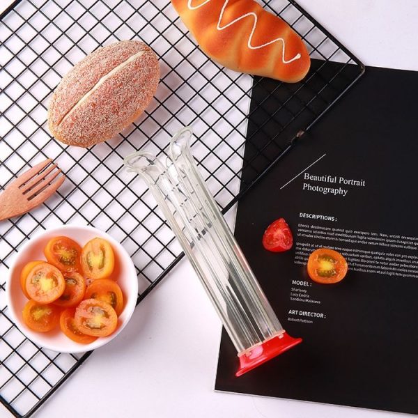 Grape Strawberry Slicer Tomato Cherries Cutter Knife Fruit Salad Making Tool - Image 5