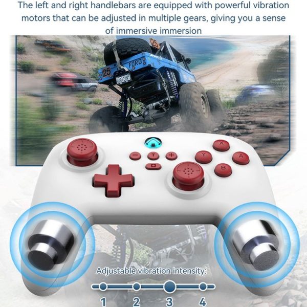Wireless Bluetooth Gamepad With Wakeup Vibration Body Gamepad For Switch / Android / Apple / PC (Black) - Image 10
