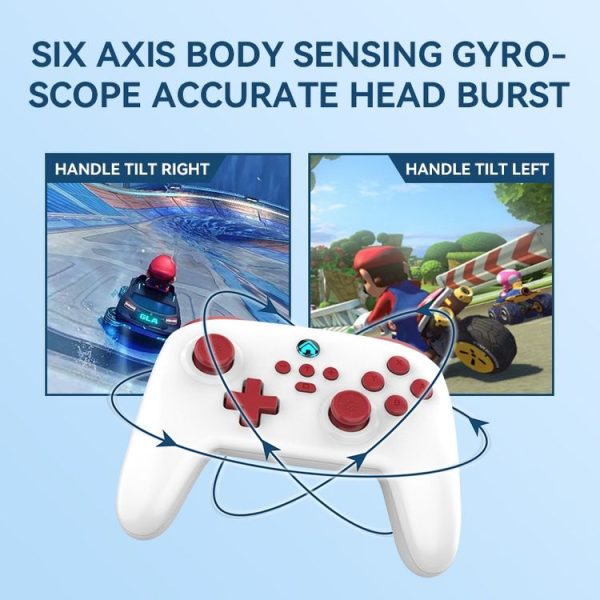 Wireless Bluetooth Gamepad With Wakeup Vibration Body Gamepad For Switch / Android / Apple / PC (Black) - Image 11