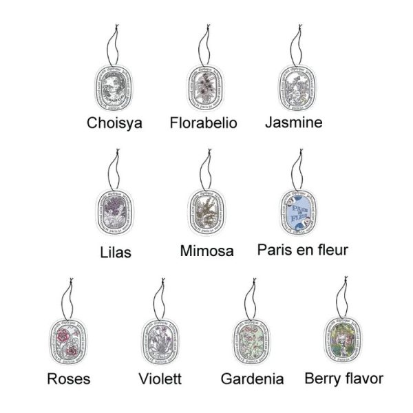 Diptyque Car Solid Fragrance Tablets Aromatherapy Cards (Random Scent Pattern Delivery) - Image 2