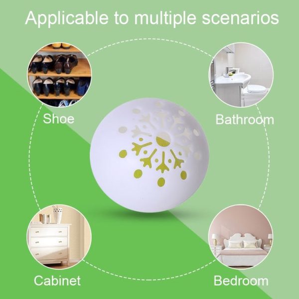 Hollow Ball-Shape Shoe Cabinet Sterilization and Deodorant Home Freshener Aromatherapy (6pcs / Bag) - Image 4