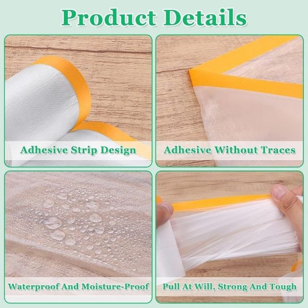 55cm x 20m Furniture Wall Decoration Dustproof Masking Film Car Protective Film - Image 4