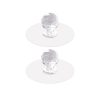 2pcs / Pack Invisible Cabinet Drawer Suction Cup Sticky Handle Acrylic Self-Adhesive Closet Glass Handle