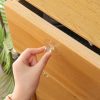 2pcs / Pack Invisible Cabinet Drawer Suction Cup Sticky Handle Acrylic Self-Adhesive Closet Glass Handle - Image 2