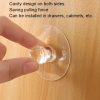 2pcs / Pack Invisible Cabinet Drawer Suction Cup Sticky Handle Acrylic Self-Adhesive Closet Glass Handle - Image 3