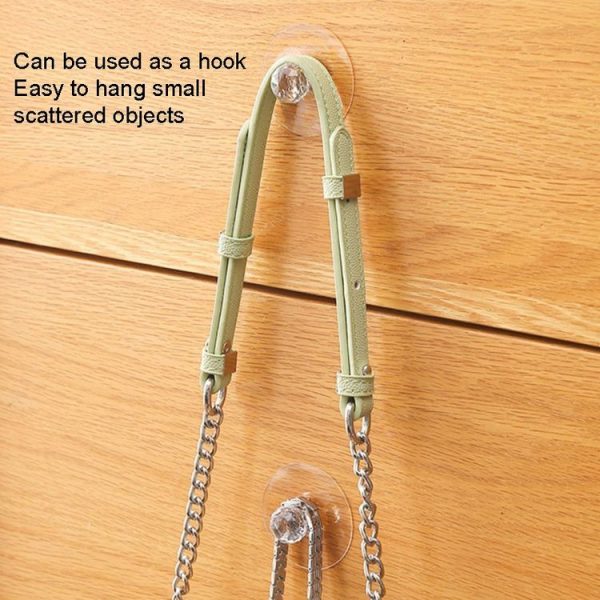 2pcs / Pack Invisible Cabinet Drawer Suction Cup Sticky Handle Acrylic Self-Adhesive Closet Glass Handle - Image 5