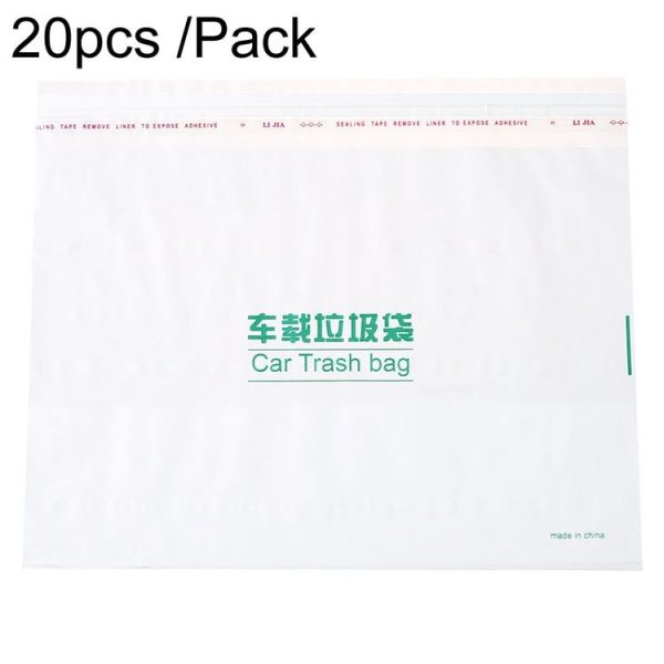 20pcs / Pack Car And Household Disposable Garbage Bag Self-Adhesive Automobile Storage Organizer, Size: Small