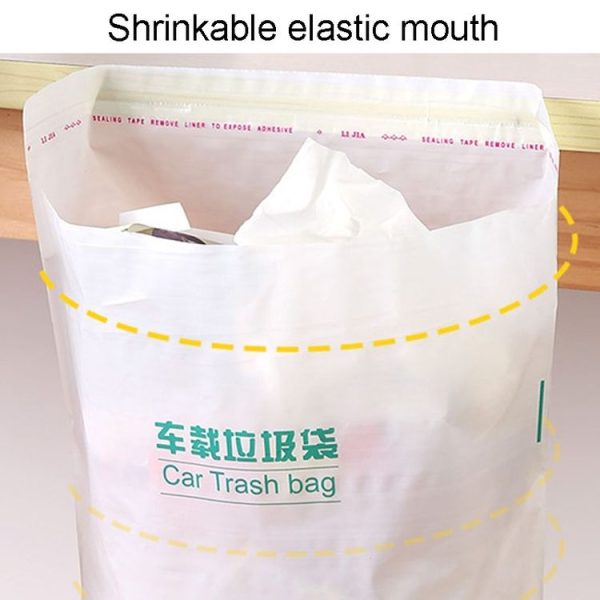 20pcs / Pack Car And Household Disposable Garbage Bag Self-Adhesive Automobile Storage Organizer, Size: Small - Image 5