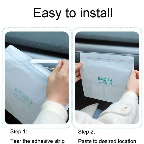 20pcs / Pack Car And Household Disposable Garbage Bag Self-Adhesive Automobile Storage Organizer, Size: Small - Image 7