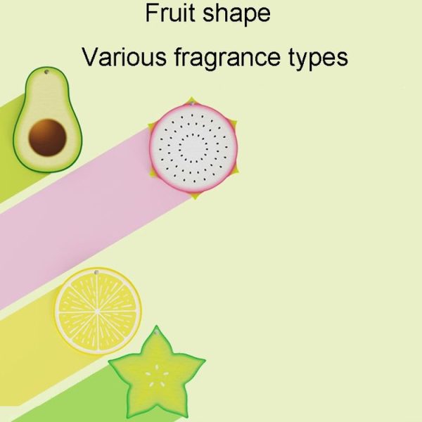 MATARILE Automotive Fruit Fragrance Diffuser Car And Home Deodorizing Scented Pieces, Style: Dragon Fruit-Sea Wind - Image 2