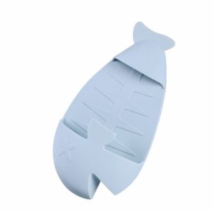Cartoon Kitchen Thickened Heat-proof Anti-scald Gloves Oven and Microwave Oven Heat Insulation Glove (Light Blue)