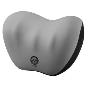 Automotive Memory Foam Backrest Headrest Car And Home Soft Cushion Lumbar Pillow Backrest, Style: Headrest Gray