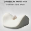 Automotive Memory Foam Backrest Headrest Car And Home Soft Cushion Lumbar Pillow Backrest, Style: Headrest Gray - Image 3