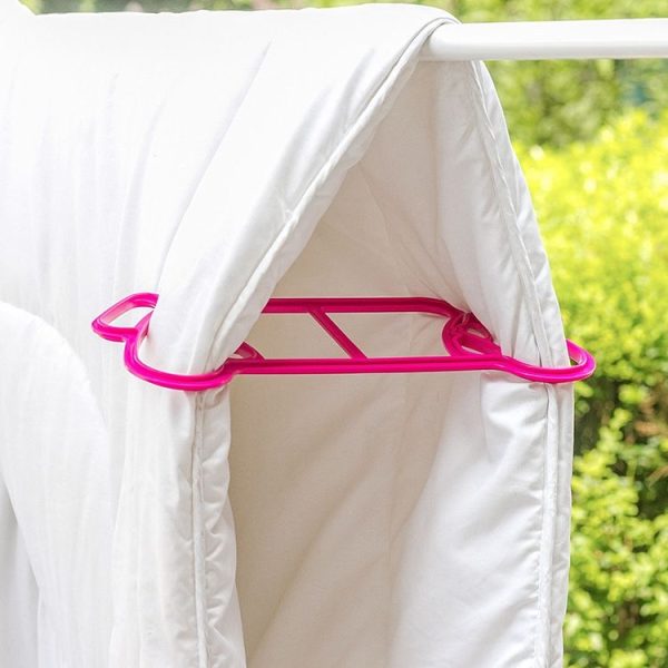 2pcs / Pack Quilt Clip Large Windproof Anti-skid Plastic Household Duvet Bedspread Drying Rack Home Supplies (Color Random Delivery) - Image 5