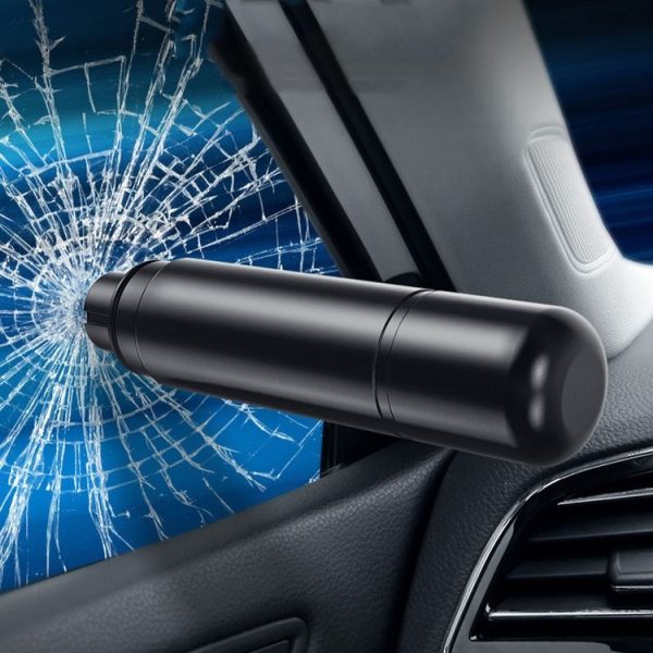 Car Emergency Life-Saving Safety Hammer Multifunctional Fast Window Breaker For Vehicle 2 In 1 (Red) - Image 11