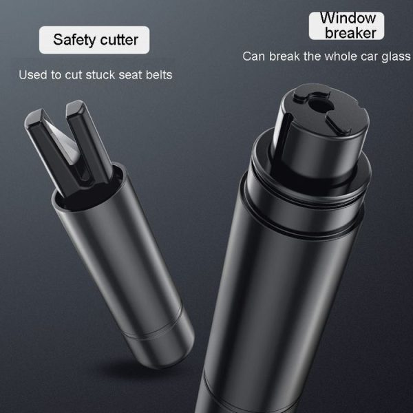 Car Emergency Life-Saving Safety Hammer Multifunctional Fast Window Breaker For Vehicle 2 In 1 (Red) - Image 4
