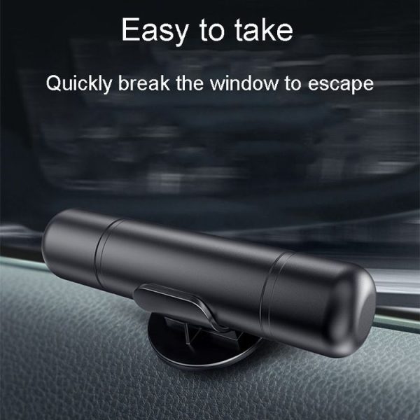 Car Emergency Life-Saving Safety Hammer Multifunctional Fast Window Breaker For Vehicle 2 In 1 (Red) - Image 7