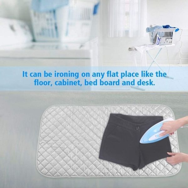 Home Ironing Mat Thickened High Temperature Resistant Anti-Slip Ironing Board, Style: Magnetic (48x85cm) - Image 5